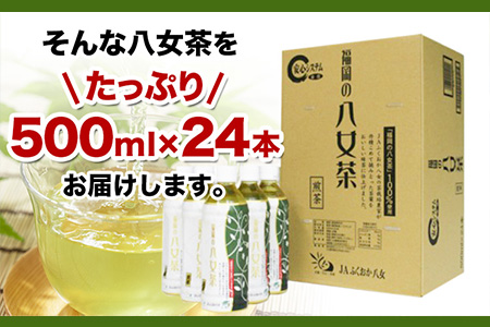 八女茶 煎茶ペットボトル 500ml×24本 株式会社親和園《30日以内に順次出荷(土日祝除く)(土日祝除く)》福岡県 鞍手郡 鞍手町 お茶 緑茶 茶 八女茶 ペットボトル 送料無料