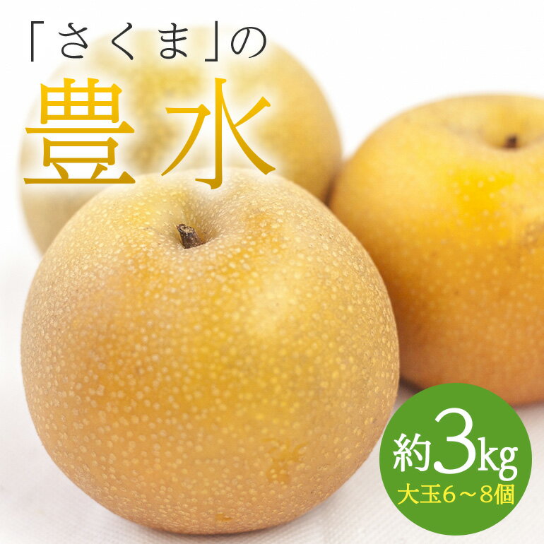 【ふるさと納税】さくま梨園 豊水梨 梨 果物 フルーツ 秋 3kg ギフト 贈答用 笠間市 茨城県