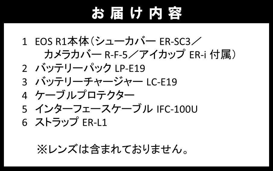 【Canon】 キヤノン ミラーレス カメラ EOS R1 ボディーのみ キャノン 一眼 家電_0046C
