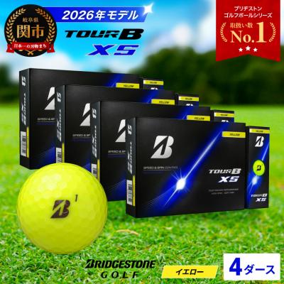 ふるさと納税 関市 4ダース TOUR B XS イエロー【2026年モデル】ブリヂストン