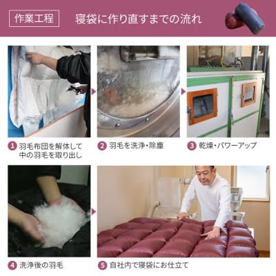 ふるさと納税 豊川市 使わない羽毛ふとんが防災・アウトドア用寝袋に再生!　シングル1枚→寝袋1枚 |  | 02