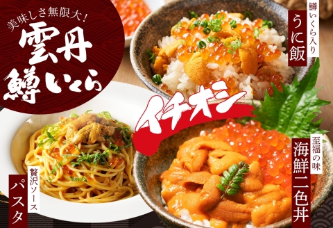 3404. うに 100g 鱒いくら醤油漬け 100g ウニ チリ産 冷凍 雲丹 ますいくら 鱒 マス イクラ いくら いくら醤油漬け 海鮮 丼 送料無料 北海道 弟子屈町