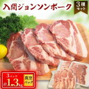 【ふるさと納税】国産豚肉3種　計1.3kg　入間ジョンソンポーク(真空パック×3)【配送不可地域：離島】【1526679】