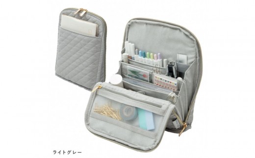 Y-Style 手帳が入るペンケース Mサイズ【ライトグレー】