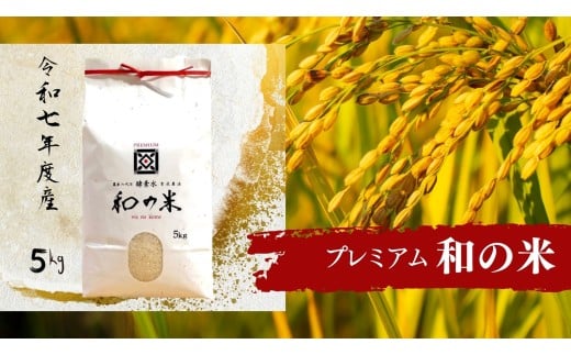 《 令和7年産 》和の米　「酵素米」　プレミアム　精米5kg ／ 米 こめ コメ お米 おこめ コシヒカリ こしひかり 和の米 酵素米 プレミアム 特別栽培認証 新米 白米 精米 ごはん ご飯 令和7年産 5kg 茨城県 利根町 送料無料