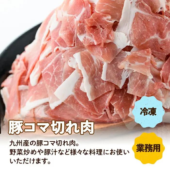 ＜定期便・計3回(連続月)＞ 豚こま 九州産 豚肉 小間切れ 500g×2P×3回 計3kg 【ナンチク】i1207-A