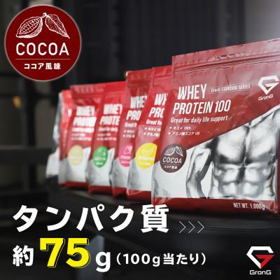 ふるさと納税 茨木市 グロング ホエイプロテイン スタンダード ビタミン11種配合 ココア風味 1kg |  | 02