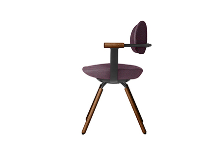 オフィスチェア イトーキ バーテブラ03 【プラムパープル×ブラックT】 【EI123W1】 オフィス チェア 日本製