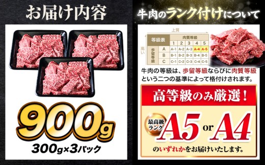 A4〜A5等級 黒毛和牛 切り落とし 上 ロース 焼肉 切り落とし 900g《30日以内に出荷予定(土日祝除く)》くまもと黒毛和牛 熊本県 産山村 上ロース 焼肉用 黒毛和牛 焼肉 肉 お肉 和牛 A