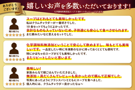 化学調味料無添加スープ10食セット〈レトルト〉