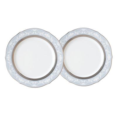 ふるさと納税 みよし市 ノリタケ【ハンプシャープラチナ】23cmアクセントプレートペア