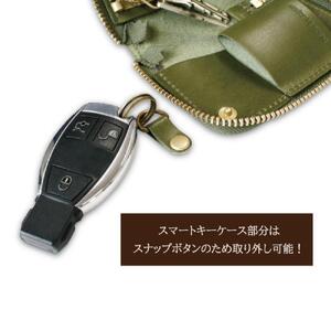 マルチスマートキーケース　キャメル