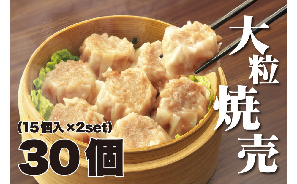 一級点心師耿玉清氏監修【大阪名物】大粒焼売30個［1５個入り×2セット］ 272183_AY22
