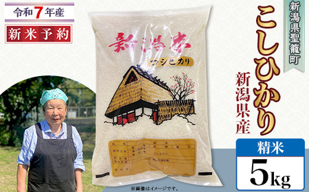 【精米】新潟県産コシヒカリ5kg（特別栽培米）近藤農園