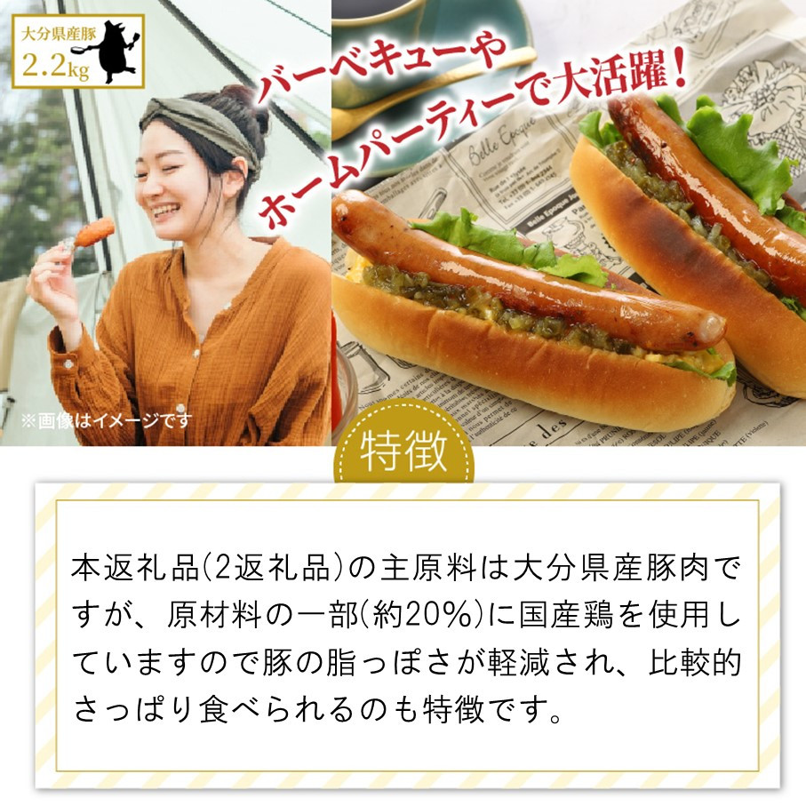 【11/1～価格改定】食べ応え倍増!粗挽きウインナー＆フランク2kg_1498R