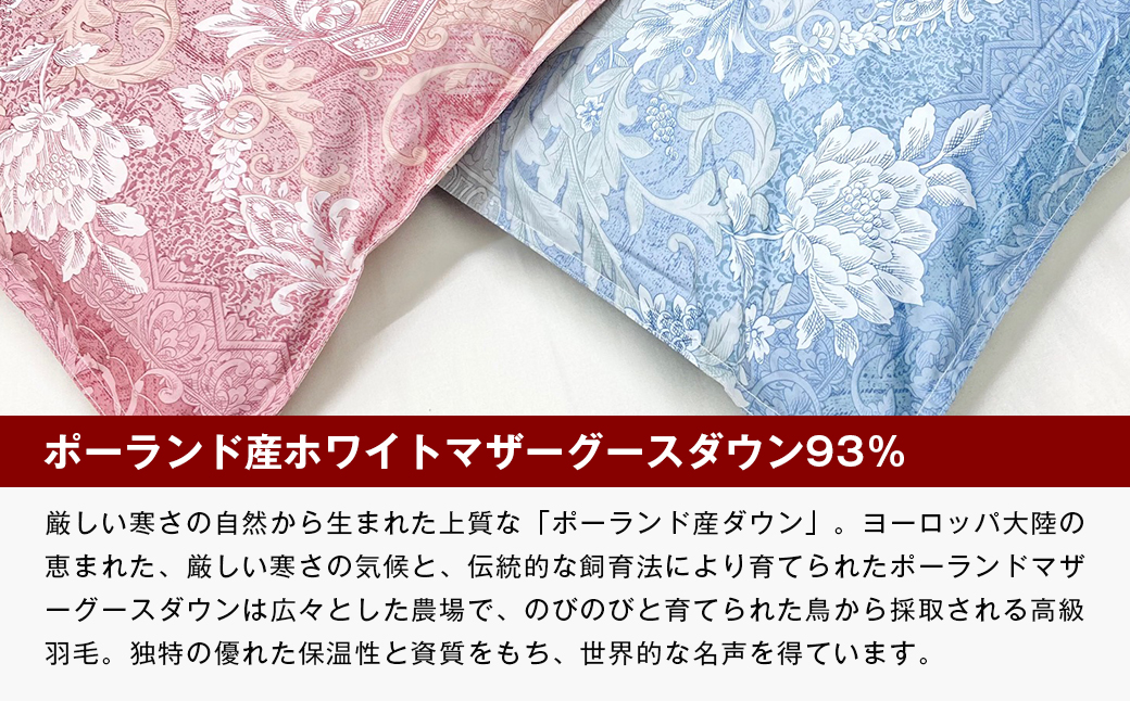 ポーランドマザーグース93％ 80超長綿 肌掛羽毛 400g SL 80マザー04B