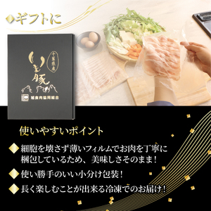 千葉県旭市産豚しゃぶ うどん･ダシ セット 【豚しゃぶ】