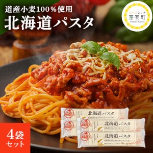 パスタ 北海道産 スパゲッティ 北海道パスタ 270g × 4袋 セット 国産 小麦 北海道 十勝 芽室町 【HAL GREEN】me038-002c