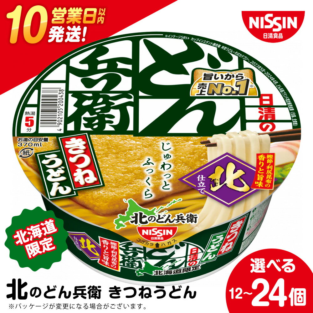 【ふるさと納税】 日清 北のどん兵衛 きつねうどん 北海道仕様 選べる12個・24個 うどん インスタントうどん 即席麺 麺類 カップ麺 カップうどん インスタント 麺類 【北海道千歳市】ギフト ふるさと納税