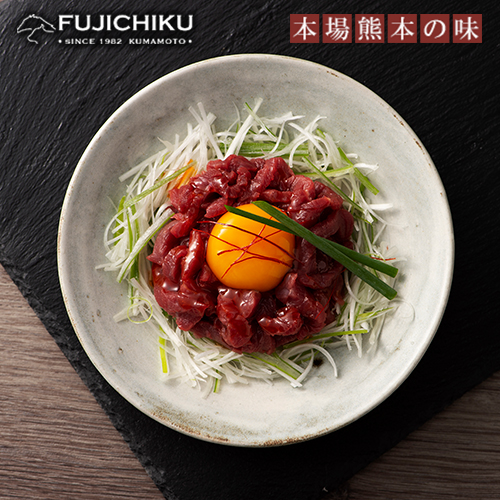 【熊本と畜】国産 赤身馬刺し ユッケ 専用たれ しょうが セット （赤身80g×2、ユッケ50g×3）計310g