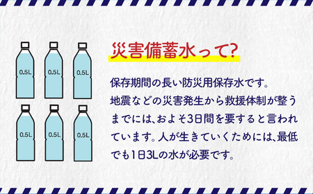川西市のもしもに備えた優しい水ペットボトル1箱（500ml 24本入り）［No.460］／ お水 やさしい 口当たり 飲料水 備蓄 災害 備え 兵庫県 特産品