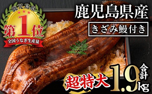 
										
										鹿児島県産うなぎ蒲焼きざみセット＜超特大＞(約200g×7尾・きざみ50g×10袋) タレ・山椒付き 鰻 うなぎ 蒲焼 【西日本養鰻】D12-v01
									