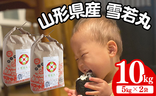 生産者の顔が見える米 雪若丸 白米 10kg （飯豊町産）(R7年産） - おこめ 米 ごはん 旨味 弾力 ゆきわかまる 単一米 銘柄 ブランド米 おすすめ 送料無料 マルシチ米穀 山形県 飯豊【価格改定X】