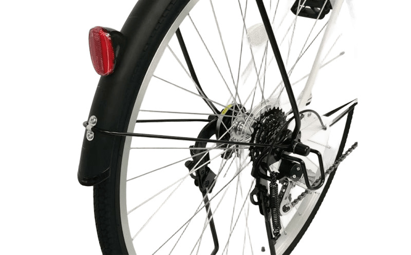 STYLE KIX FAMILY276 リアバスケット付 マットホワイト【27型 自転車 完成品 組み立て不要 アウトドア サイクリング じてんしゃ 通勤 通学 新生活】 099X380