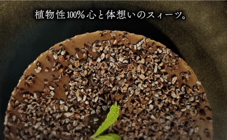 植物性100％ Vegan Raw Cake Chocolate（チョコレート／Lサイズ）☆お砂糖・小麦粉・乳製品不使用のスイーツ ヴィーガンローケーキ 吉野ヶ里町/Dondonyokunaru [F