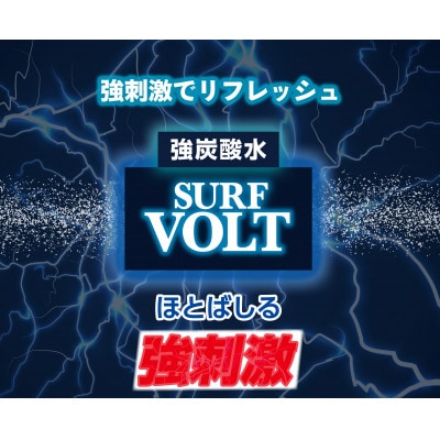 【毎月定期便】【関東のみお届け】強炭酸水500ml 24本 計12L サーフVOLT(ボルト)全6回【配送不可地域：離島・北海道・沖縄県・東北・信越、北陸・東海・近畿・中国・四国・九州】