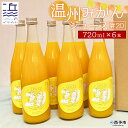 【ふるさと納税】＜温州みかんジュース #20 （720ml×6本セット）＞果汁100％ ストレート 柑橘 蜜柑 南柑20号 果物 オレンジ フルーツ 丸搾り 特産品 ギフト 贈り物 二ノ宮商事株式会社 愛媛県 西予市 【常温】『1か月以内に順次出荷予定』