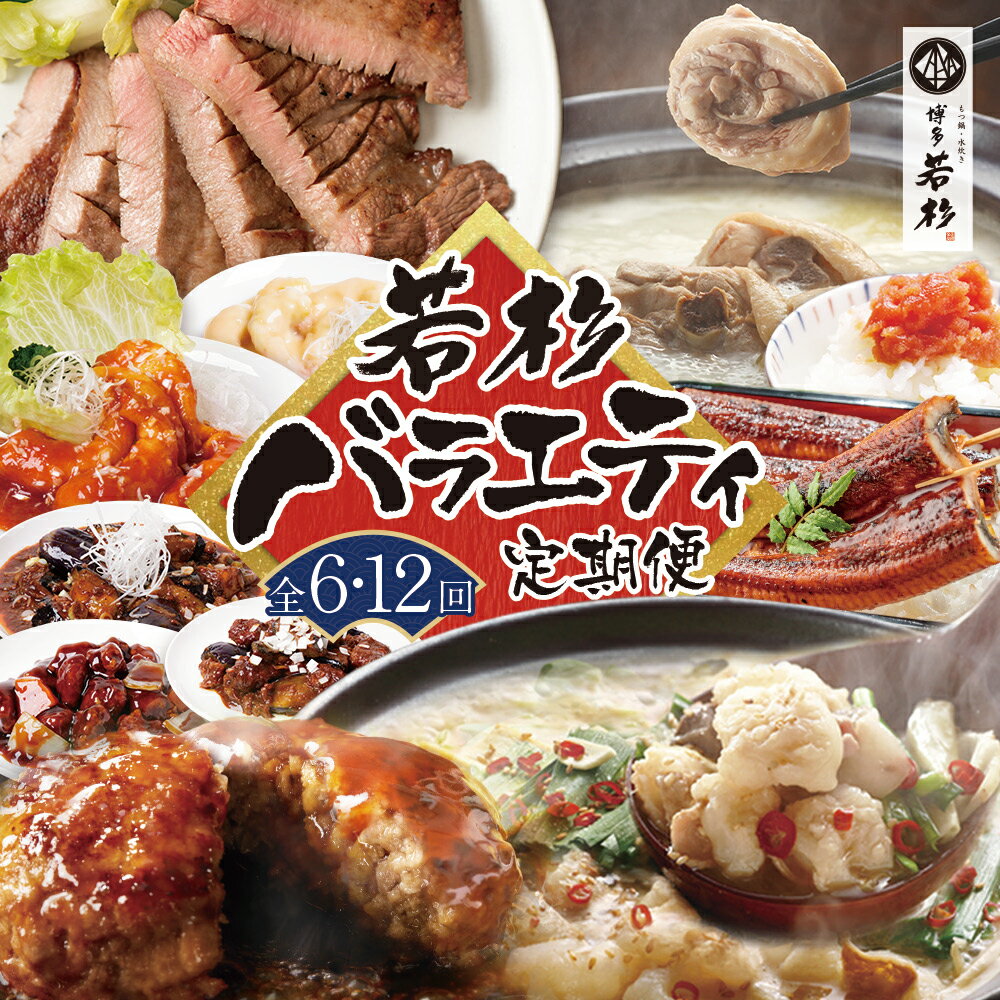 【ふるさと納税】若杉バラエティ定期便（毎月・年6～12回）もつ鍋 ハンバーグ 中華 惣菜 水炊き 明太子 うなぎ 蒲焼 バラエティ 定期便 U99-90 U99-91