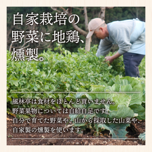 【ふるさと納税限定】風林亭ランチコース（1名様）