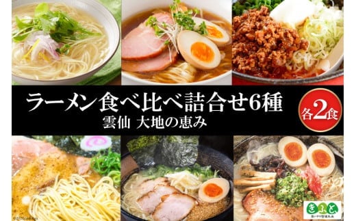 
										
										【思いやり型返礼品】ラーメン食べ比べ詰合せ6種 [コロニーエンタープライズ 長崎県 雲仙市 item1264]
									