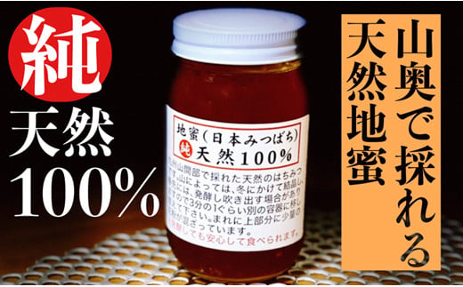 
【山奥で採れる天然地蜜】天然100％純粋蜂蜜 300g
