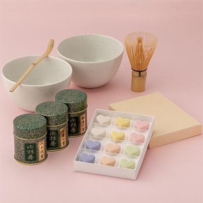 ふるさと納税 宇治田原町 ハートのお抹茶セット