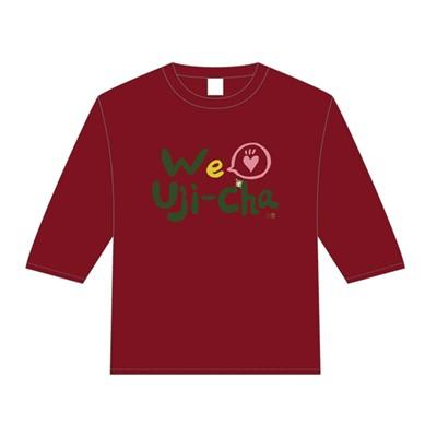 ふるさと納税 宇治市 宇治茶大好き大使　抹茶ーず。デザイン「We Love Uji-cha」五分袖シャツ(BUR・L)