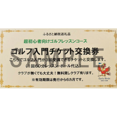 【ふるさと納税】ゴルフ入門チケット【1297577】
