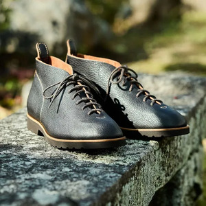 KTO-4007 一枚革ハイカット ブラック　メンズ ファッション 靴 シューズ 本革　24.5cm～27.5cm 24.5cm