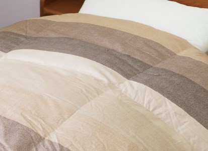 羽毛布団 [シングル] ブラウン 本掛けふとん ホワイトダック ダウン90% 1.3kg入 R＆B BR [1907]