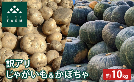 野菜詰合せ かぼちゃ じゃがいも 訳あり リストファーム 野菜詰合せ【約10kg サイズ混合】