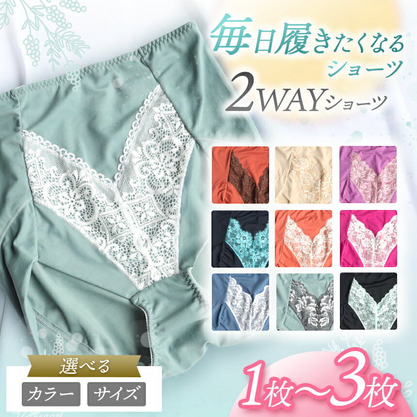 【ふるさと納税】選べるカラー・サイズ・枚数 女性用下着 2WAYショーツ 1~3枚 同色 | 女性用下着 レディース ショーツ 同色 1枚 2枚 3枚 2WAY 君津市 きみつ 千葉県