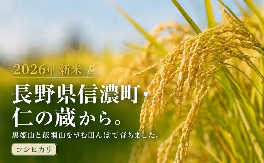 限定100件 【新米・先行予約】こしひかり 5kg 信濃町産 令和8年 精米 1等米比率9割超の信州米 2026年10月上旬発送予定 黒姫山麓 長野県信濃町