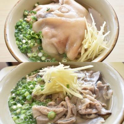 ふるさと納税 嘉手納町 【郷土の伝統の味】自家製麺　沖縄そばバラエティ6食セット(三枚肉・ソーキ×各2、中味・てびち×各1) |  | 02