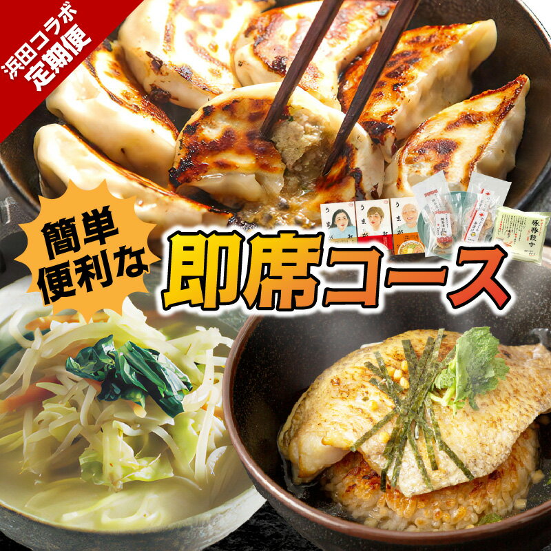 【ふるさと納税】 浜田コラボ定期便　簡単・便利な即席コース【140_1541】