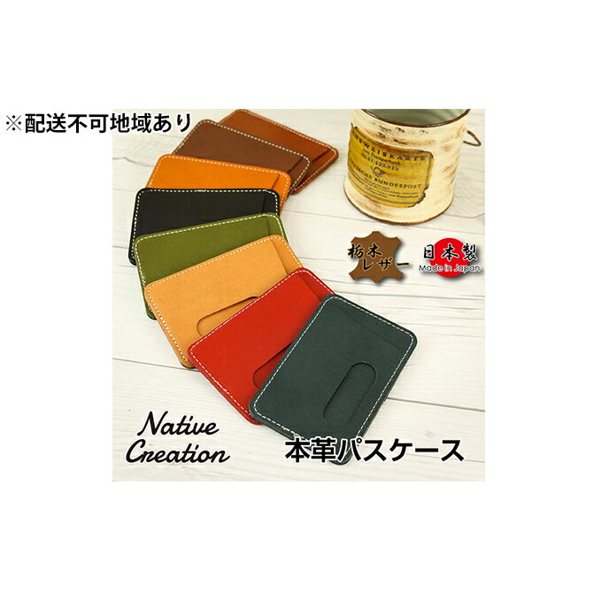 【ふるさと納税】Native Creation パスケース NC3703 全8色 栃木レザー【納期1～3カ月】 雑貨 日用品 ファッション小物