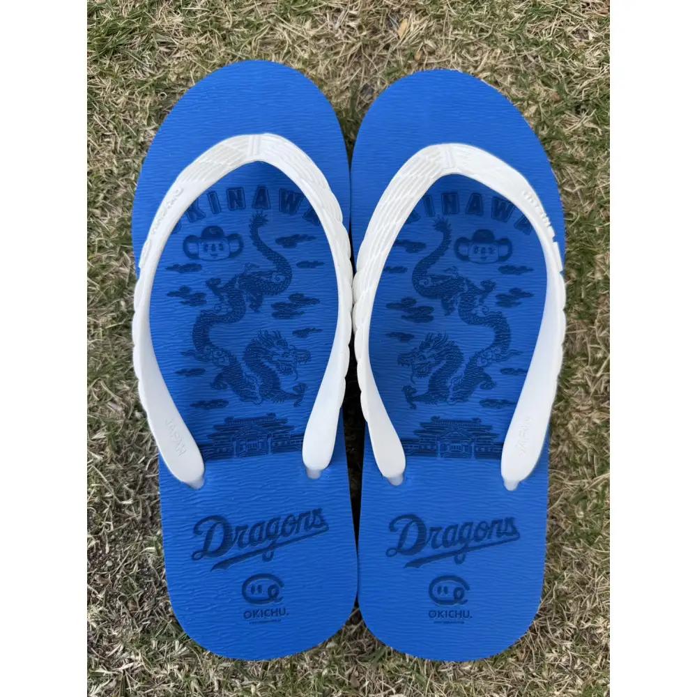 【22cm】プロ野球コラボ島ぞうり(中日ドラゴンズ)  | 沖縄 プロ野球 中日 中日ドラゴンズ ドラゴンズ 島ぞうり 旅行 美浜 トラベル キャンプ 人気 おすすめ 北谷 ちゃたん おすすめ