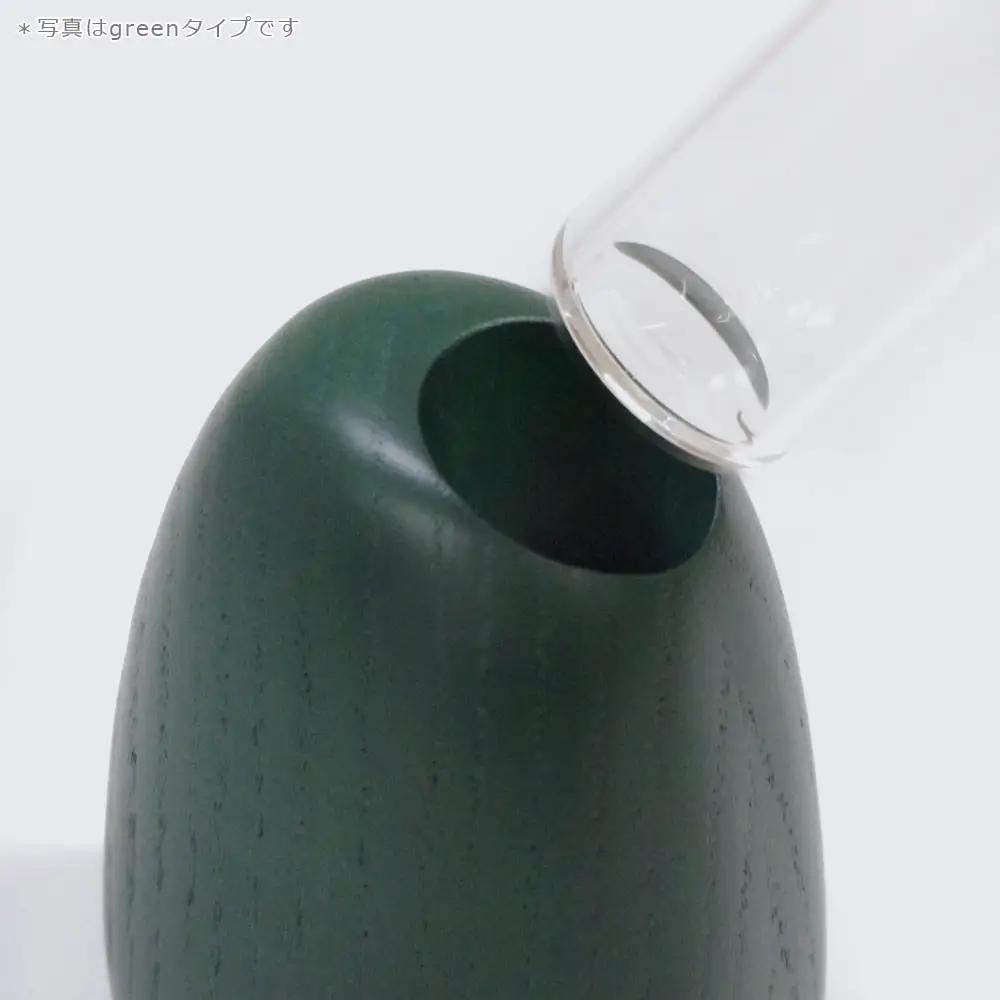 Mango vase -  small　ash/SASAKI【旭川クラフト(木製品/一輪挿し)】マンゴーベース / ササキ工芸_03252