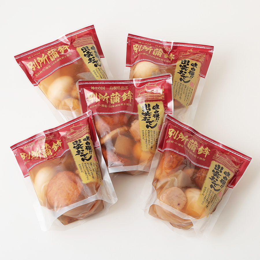 味自慢!!出雲おでんセット1袋（8種8個入）500g×5袋セット