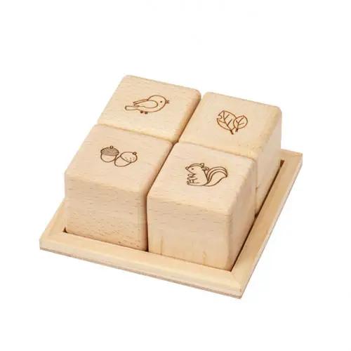 木のおもちゃ ＭＯＣＣＯ　森の音入りキューブ BA-50 木製玩具 木のおもちゃ 対象年齢6ヶ月から